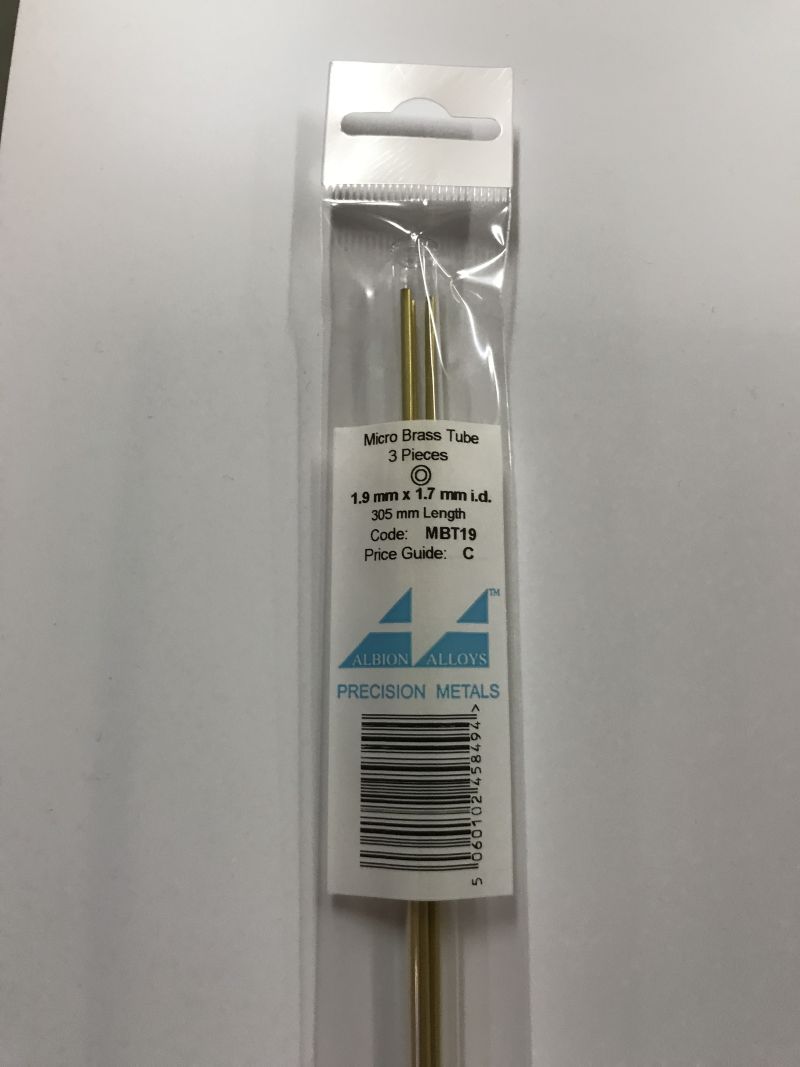 MESSING PIJP     1,9 MM 3